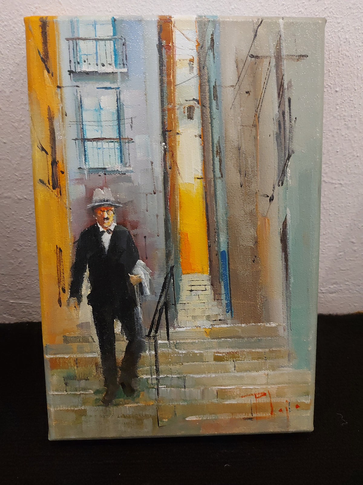 Pessoa nas Escadas