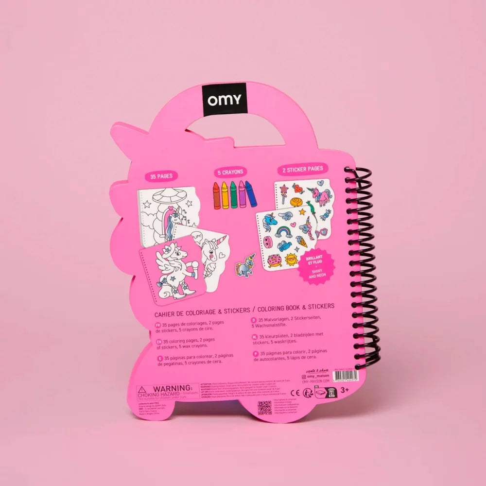 Omy Conjunto de colorir com adesivos Lily